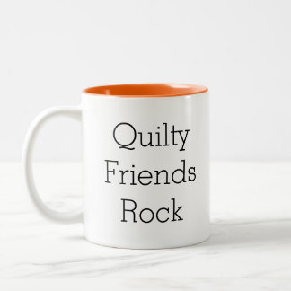 Quiltyの友人の石のコーヒー・マグ ツートーンマグカップ