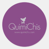 Quimichis logo ラウンドシール (正面)