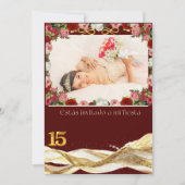 Quince anosInvitation 招待状 (正面)