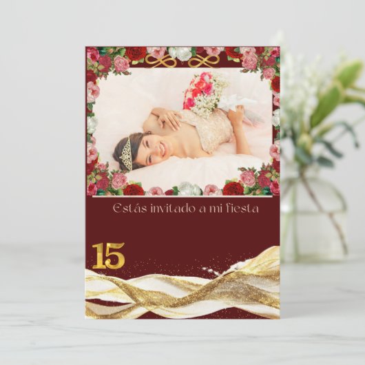 Quince anosInvitation 招待状 (スタンド正面)