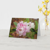 Quince Blossom Goacheアートノートカード カード (黄色い花)