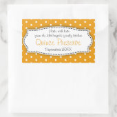 Quince preserve jam orange food labelシール 長方形シール (バッグ)