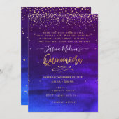 Quinceanera書、ザスターズ・カード セーブザデート (正面/裏面)