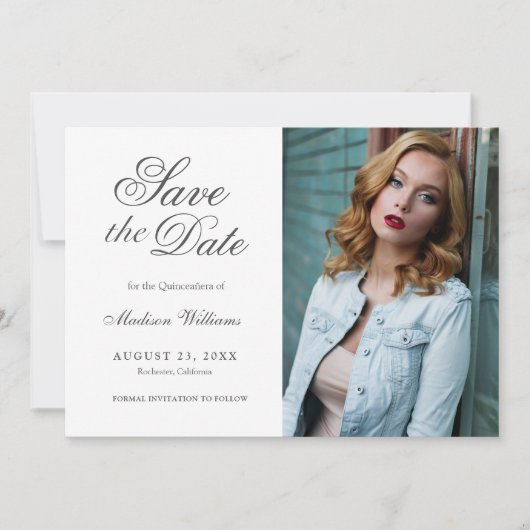 Quinceanera甘い日付を保存15写真 セーブザデート (正面)