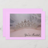 Quinceanera/のB日の招待状 招待状 (正面/裏面)