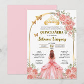 Quinceañera(キンセアニエラ)パーティーの招待状 招待状 (正面/裏面)