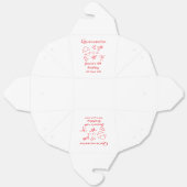 Quinceanera 15th birthday red beach party tree sun フェイバーボックス (見開き)