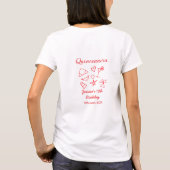 Quinceanera 15th birthday red beach party tree sun tシャツ (裏面)