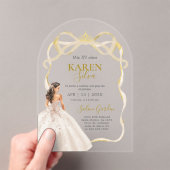 Quinceanera Acrylic Invitation アクリル招待状 (インサイチュ (ポータブル))