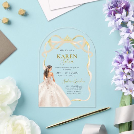 Quinceanera Acrylic Invitation アクリル招待状 (インサイチュ (ウェディング))