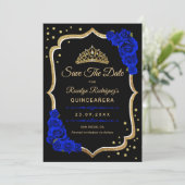 Quinceanera - Black Royal Blue Gold セーブザデート (スタンド正面)