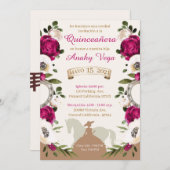 Quinceañera Blush Pink Charra,Charro Western セーブザデート (正面/裏面)