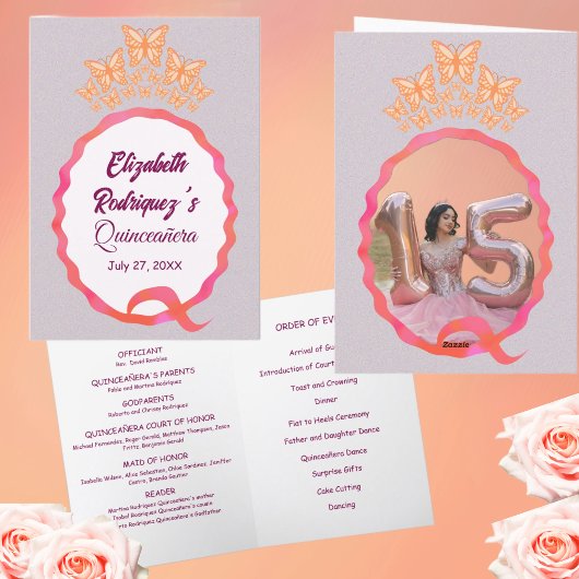 Quinceanera Butterflies Tiara Crown Squiggle プログラム