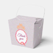 Quinceañera Butterfly Crown Squiggle Thank You フェイバーボックス (正面サイド)