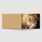 Quinceañera Celebration Custom Floral Guest Book ゲストブック (全面)