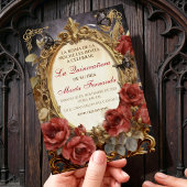 Quinceañera Dark Fantasy Gótica Romántica 招待状