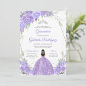 Quinceanera Floral Invitation 招待状 (スタンド正面)