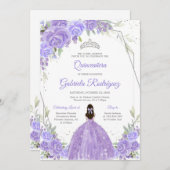 Quinceanera Floral Invitation 招待状 (正面/裏面)