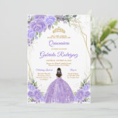 Quinceanera Floral Invitation 招待状 (スタンド正面)