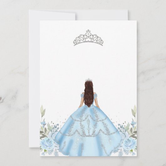 Quinceanera Floral Invitation 招待状 (裏面)