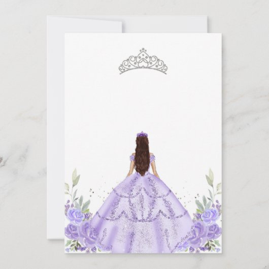 Quinceanera Floral Invitation 招待状 (裏面)