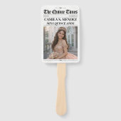 Quinceañera Hand Fans, 15th Birthday Newspaper ハンドファン (正面)