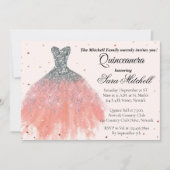 Quinceanera Invitation, Birthday Invite for sweet 案内状 (正面)