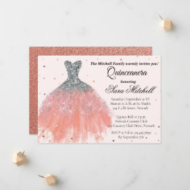 Quinceanera Invitation, Birthday Invite for sweet 案内状