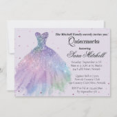 Quinceanera Invitation, Birthday Invite for sweet 案内状 (正面)