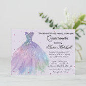 Quinceanera Invitation, Birthday Invite for sweet 案内状 (スタンド正面)
