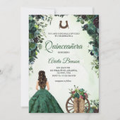 Quinceañera invitation card featuring a girl 招待状 (正面)