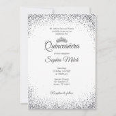 Quinceanera Invitation Minimalist 招待状 (正面)