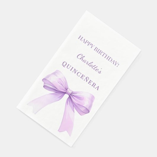 Quinceanera lavender bow white (コーナー)
