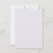 Quinceanera Lavender floral Reply RSVP Card (裏面)