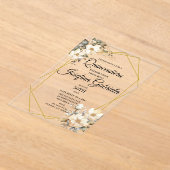 Quinceanera Magnolia アクリル招待状 (レイダウン)