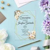 Quinceanera Magnolia アクリル招待状 (インサイチュ (ウェディング))