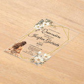 Quinceanera Magnolia アクリル招待状 (レイダウン)