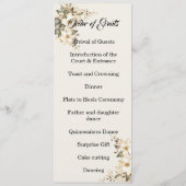 Quinceanera Magnolia double side program card プログラム (裏面)