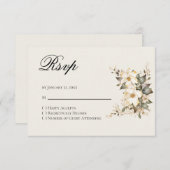 Quinceanera Magnolia Reply RSVP Card (正面/裏面)