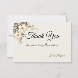 Quinceanera Magnolia Thank You Card サンキューカード