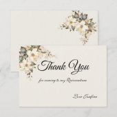 Quinceanera Magnolia Thank You Card サンキューカード (正面/裏面)