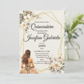 Quinceañera Magnolias in bloom Invitation 招待状 (スタンド正面)