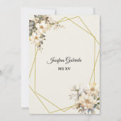 Quinceañera Magnolias in bloom Invitation 招待状 (裏面)