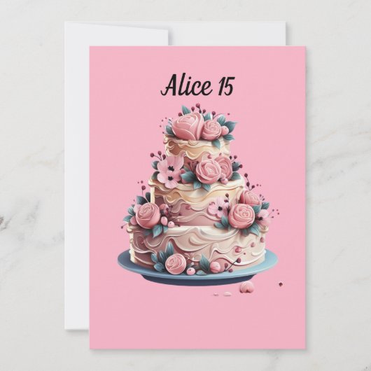 Quinceañera: Mi Momento de Brillar 招待状 (正面)