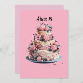 Quinceañera: Mi Momento de Brillar 招待状 (正面/裏面)