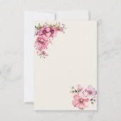 Quinceanera pink Thank You Card サンキューカード (裏面)