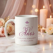 Quinceañera Romantic Exquisite Mis XV Spanish  コーヒーマグカップ