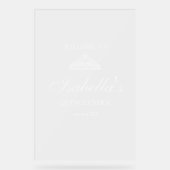 Quinceanera Welcome Frosted アクリルサイン (正面)