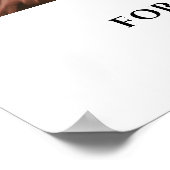 Quinceañera Welcome Modern Script Large Photo ポスター (角)