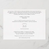 Quinceañeras Sisters Spanish Whimsical Typography 箔招待状 (裏面)